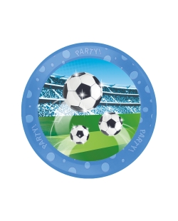 Platos Plastico Reutilizable 21cm Futbol