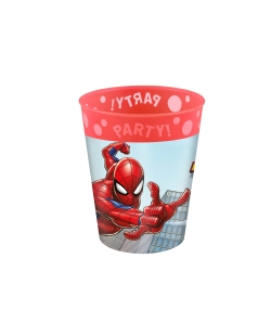 Vaso Plastico Reutilizable 250ml Spiderman