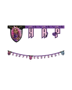 Guirnalda Happy Bday Monsters High Papel