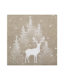 Servilleta Navidad Bajo La Nieve 33X33cm Papel 3 Capas ***OFERTA DTO NO ACUMULABLE