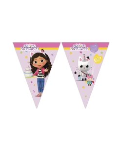 Banderin Casa Muñecas De Gabby Papel Fsc