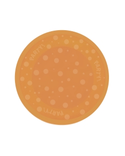 Plato Plastico Reutilizable 21cm Naranja