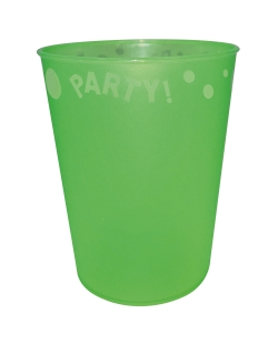 Vaso Plastico Reutilizable 250ml Fluor Verde