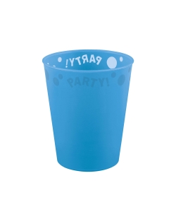 Vaso Plastico Reutilizable 250ml Semitansp. Azul**Oferta no acumulable**