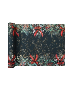 Camino Mesa Cintas Bonitas Verde Abeto 28cm Viscosina 2,5m***OFERTA DTO NO ACUMULABLE
