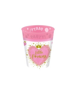 Vasos Plast. Reutilizable 250ml Little Princess