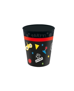 Vasos Plast. Reutilizable 250ml Game Party ***OFERTA DTO NO ACUMULABLE