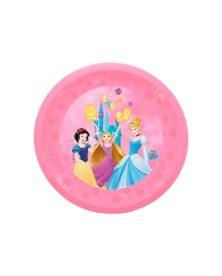 Plato Plastico Reutilizable 21cm Princesas