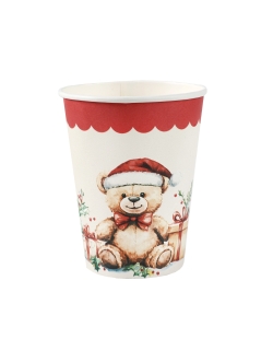 Vaso Osito Navidad 7.8X9.7cm/27cl Carton ***OFERTA DTO NO ACUMULABLE