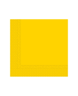 Servilletas 33X33 Amarillo 3Ply Fsc 