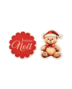 Confeti Osito Navidad 4.5X3.5&4X4cm Papel ***OFERTA DTO NO ACUMULABLE