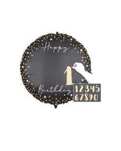 18/46cm Happy Bday Personz. Con Pegatinas, Cinta Y Peso ***OFERTA DTO NO ACUMULABLE