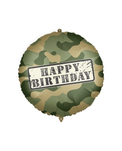 18/46cm Happy Bday Camuflaje, Cinta Y Peso ***OFERTA DTO NO ACUMULABLE