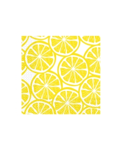 Servilletas 25 x 25cm Rodajas Limon 3Ply Fsc