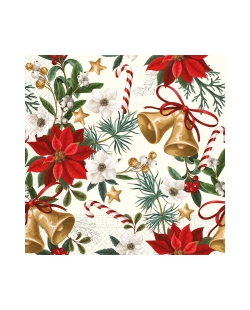 Servilletas 33X33cm Campanas Fsc 3Pli