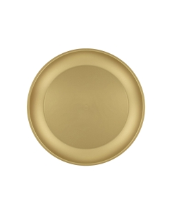 Plato Plastico Reutilizable 21cm Oro