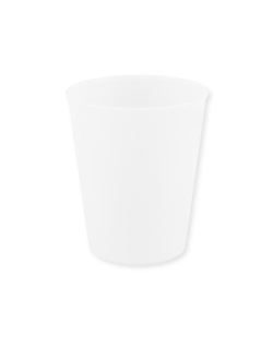 Vaso Plastico Reutilizable 250ml Semitansp. Blanco
