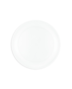 Plato Plastico Reutilizable 21cm Semitransp. Blanco
