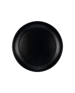 Plato Plastico Reutilizable 21cm Negro