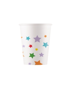Vasos Papel 200ml Estrellas Fsc