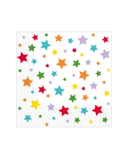 Servilletas 33 x 33cm Estrellas Fsc