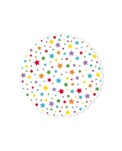 Bajo Plato / Base Pastel Estrellas 29cm FSC ***OFERTA DTO NO ACUMULABLE