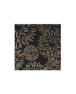 Servilleta Peq. Nochevieja Oro/Plata 25X25cm Papel 3 Capas ***OFERTA DTO NO ACUMULABLE