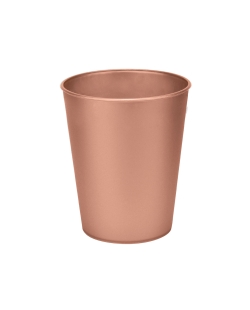 Vaso Plastico Reutilizable 250ml Rosa Oro