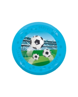 Plato Plastico Reutilizable 21cm Futbol