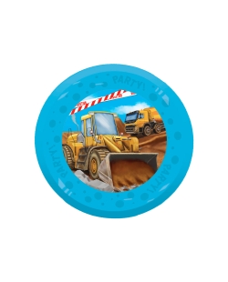 Plato Plastico Reutilizable 21cm Construccion