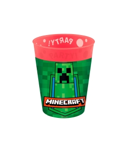 Vaso Plastico Reutilizable 250ml Minecraft