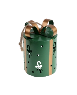 Adorno Regalo Calado Verde Abeto 7X10.5cm Metal ***OFERTA DTO NO ACUMULABLE