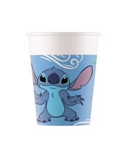 Vasos Papel 200ml Stitch Y Angel Fsc