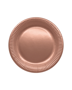 Platos 23cm Rosa Oro Fsc