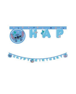 Guirnalda Happy Bday Stitch Y Angel