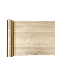 Camino Mesa Brillante Oro 27cm Poliester 2,5m***OFERTA DTO NO ACUMULABLE