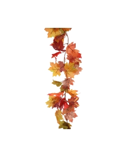 Guirnalda Hojas Otoño Cobre 155cm Tejido Poliester ***OFERTA DTO NO ACUMULABLE