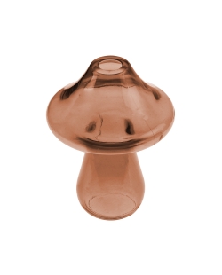 Florero Seta Marron 10X14cm Vidrio ***OFERTA DTO NO ACUMULABLE