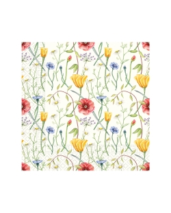 Servilletas 33 X 33cm Flores Silvestres 3Ply Fsc