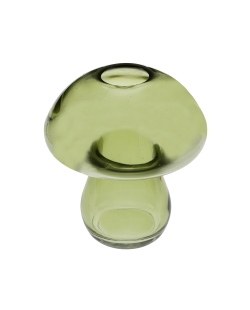 Florero Peq. Seta Verde 9X11cm Vidrio ***OFERTA DTO NO ACUMULABLE