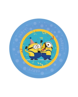 Plato Plastico Reutilizable 21cm Minions