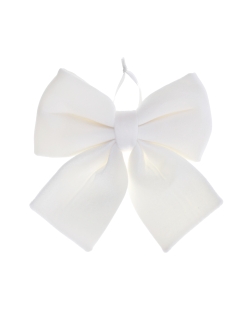 Lazo Grd. Blanco 26X30cm Terciopelo Poliester ***OFERTA DTO NO ACUMULABLE