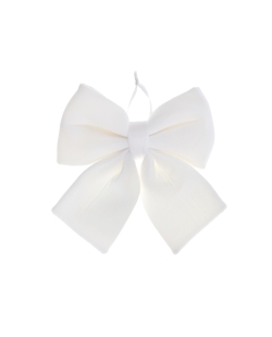 Lazo Blanco 21.5X25cm Terciopelo Poliester ***OFERTA DTO NO ACUMULABLE