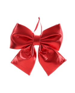 Lazo Grd. Metalizado Rojo 26X30cm Poliester/Saten ***OFERTA DTO NO ACUMULABLE