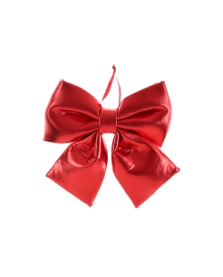 Lazo Metalizado Rojo 21.5X25cm Poliester/Saten ***OFERTA DTO NO ACUMULABLE