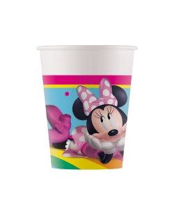 Vasos Papel 200ml Minnie Arcoiris Fsc