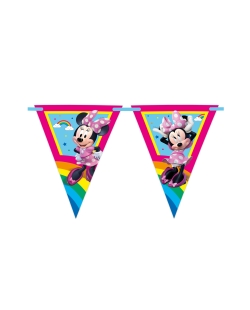 Banderin Papel Minnie Arcoiris Fsc