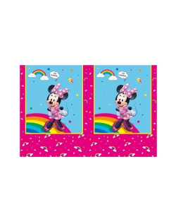 Mantel Plastico 120X180cm Minnie Arcoiris