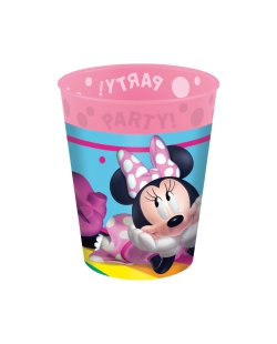 Vaso Plastico Reutilizable 250ml Minnie Arcoiris