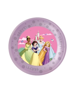 Plato Plastico Reutilizable 21cm Princesas Mundo Disney